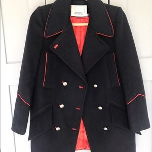 SOLD❤️Double breasted military wool coat